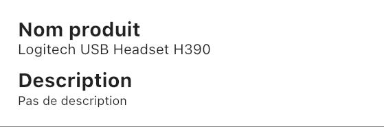 Logitech H390 – Casque USB Filaire Micro Anti-Parasite + Commandes Filaires (Noir)