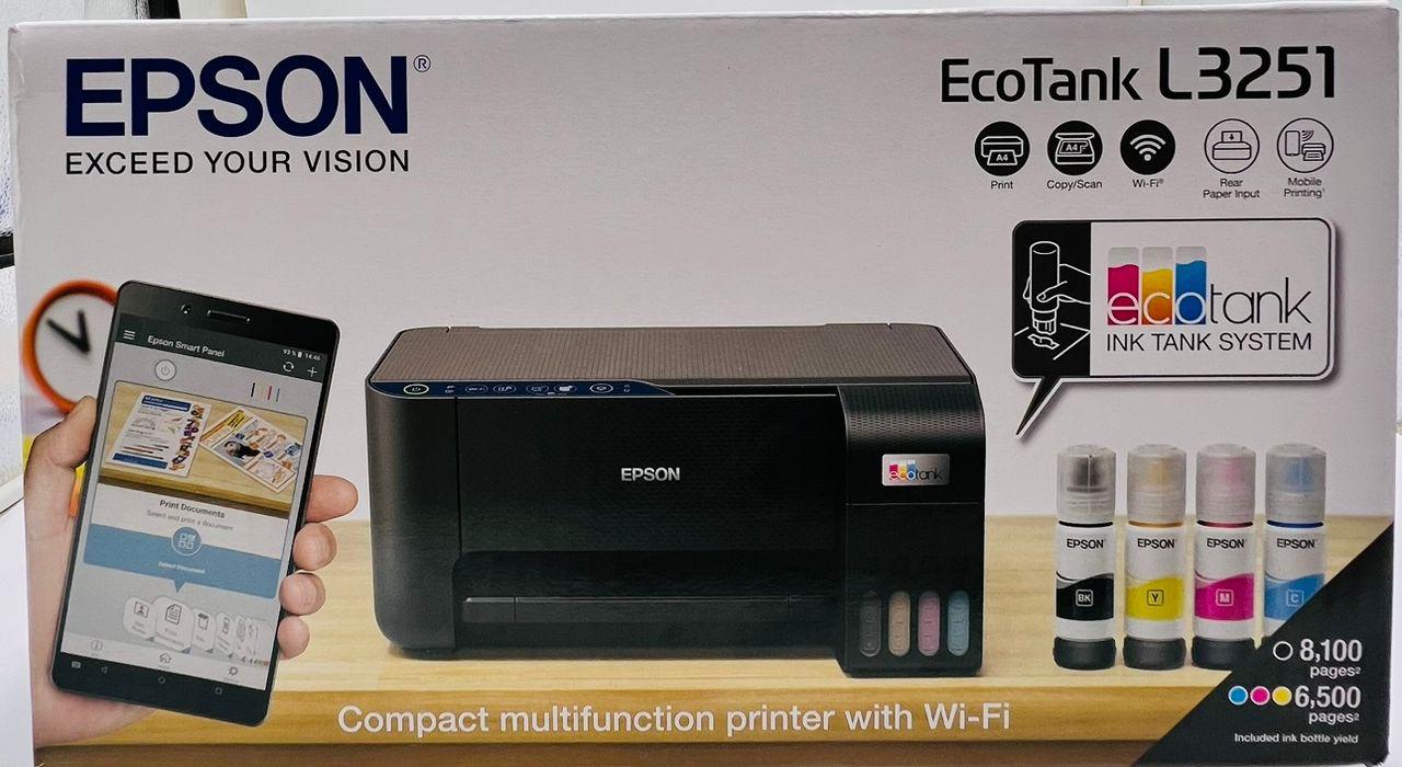Imprimante Multifonction Epson EcoTank L3251 – WiFi, Impression/Copie/Scan, 8100 Pages