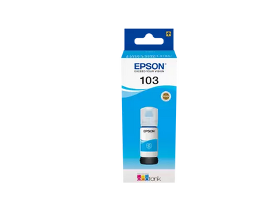 Bouteille d'Encre Epson 103 Cyan EcoTank - L3110, L3150, L3210, L3250, L3251