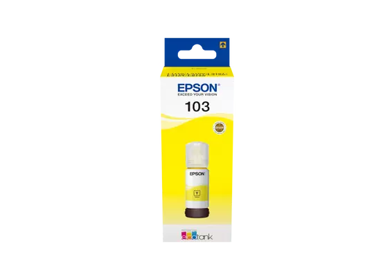 Bouteille d'Encre Epson 103 Jaune EcoTank - L3110, L3150, L3210, L3250, L3251