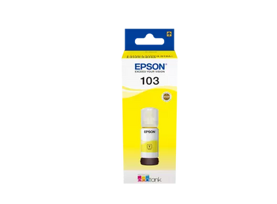 Bouteille d'Encre Epson 103 Jaune EcoTank - L3110, L3150, L3210, L3250, L3251
