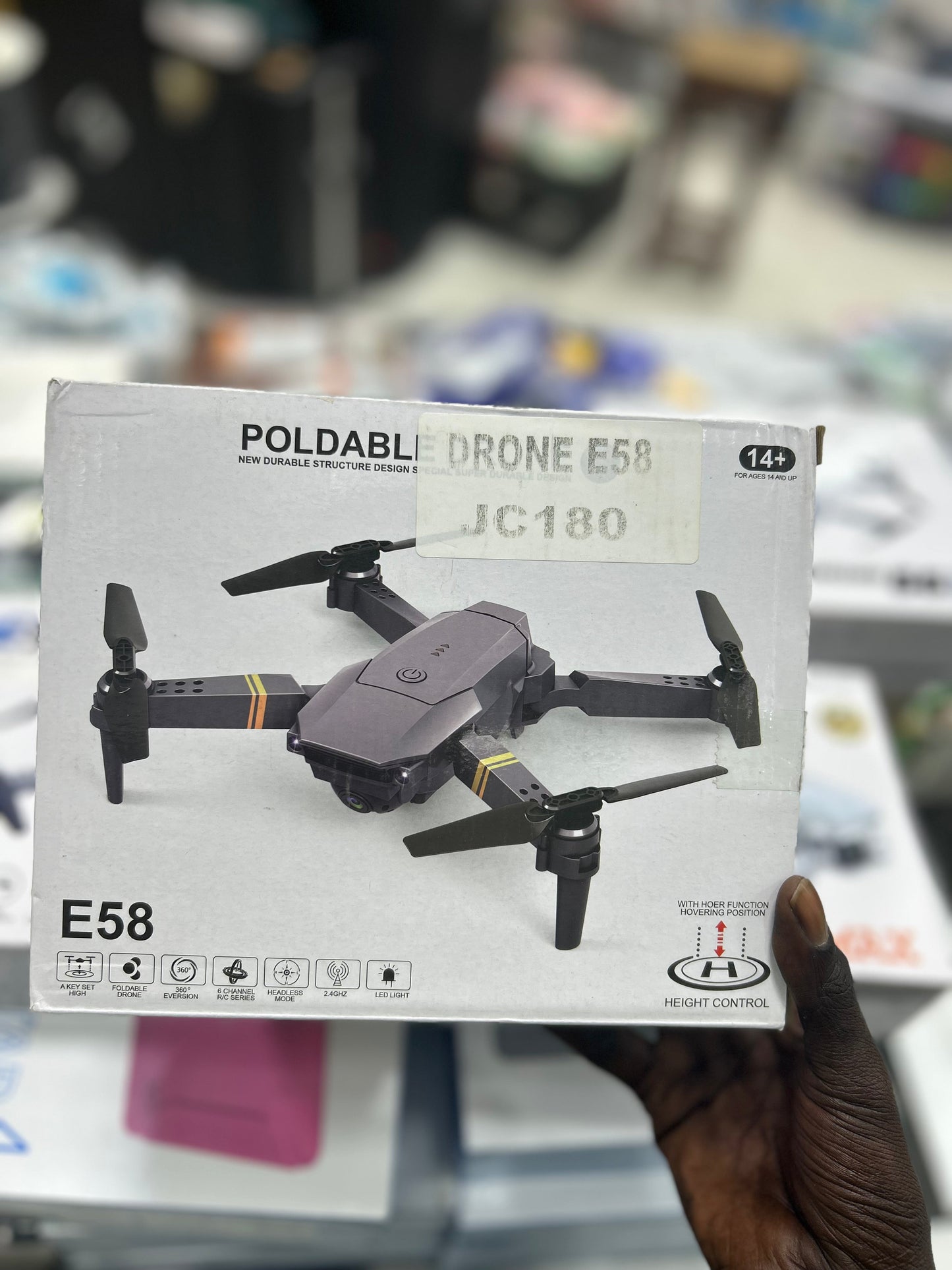 Drone Pliable E58 JC180 - Foldable Drone avec Caméra & Contrôle de Hauteur
