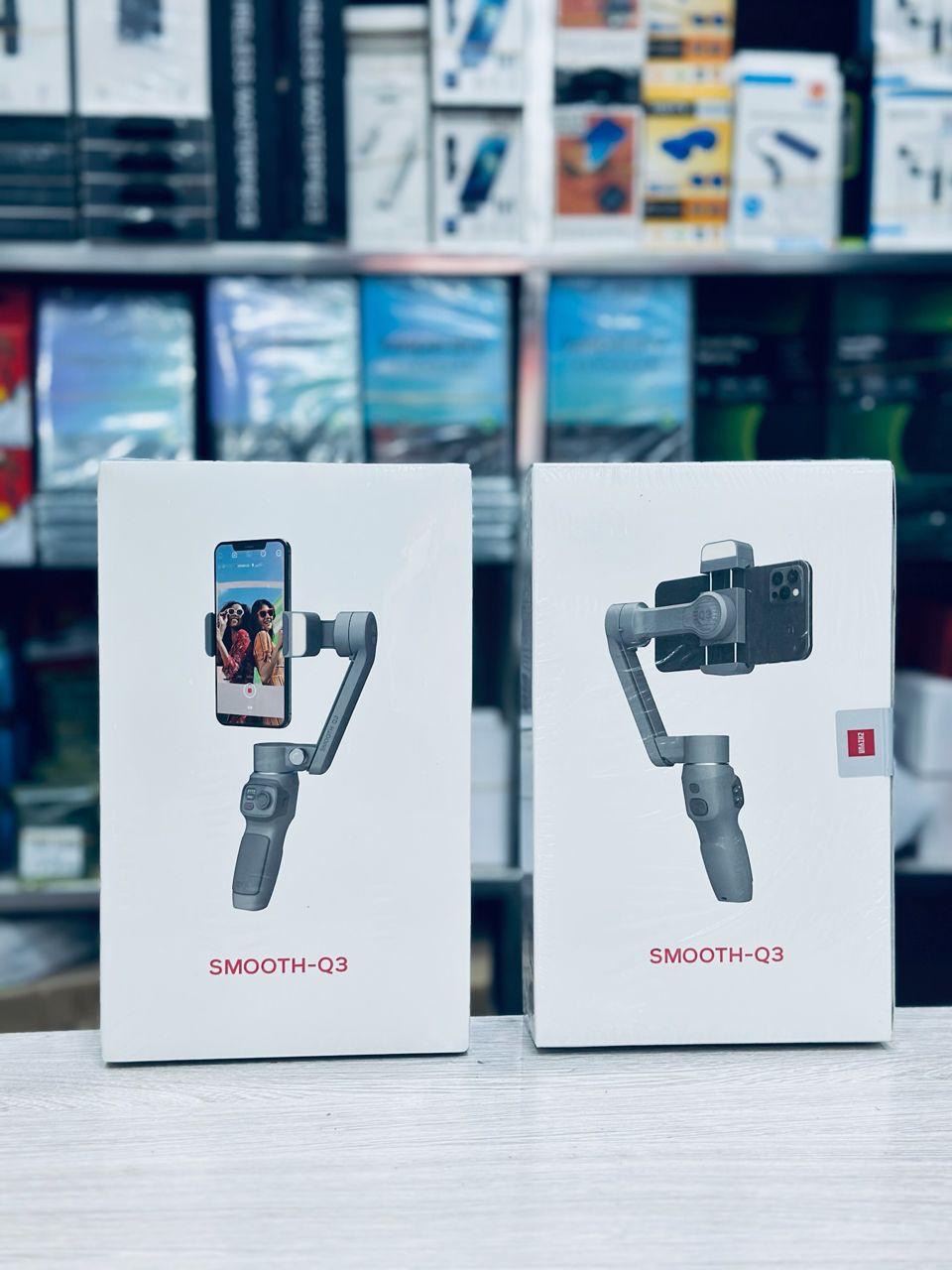 Zhiyun Smooth-Q3 - Stabilisateur Gimbal Smartphone 3 Axes Pliable Gris