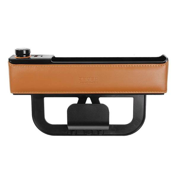ZHUSE ZS-CA-003C – Boîte Rangement Voiture Comble-Espace + Chargeur 120W (USB-A + USB-C + Allume-Cigare)