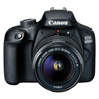 Canon EOS 4000D + EF-S 18-55mm f/3.5-5.6 III – Reflex APS-C 18MP Wi-Fi + Vidéo Full HD