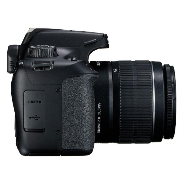 Canon EOS 4000D + EF-S 18-55mm f/3.5-5.6 III – Reflex APS-C 18MP Wi-Fi + Vidéo Full HD