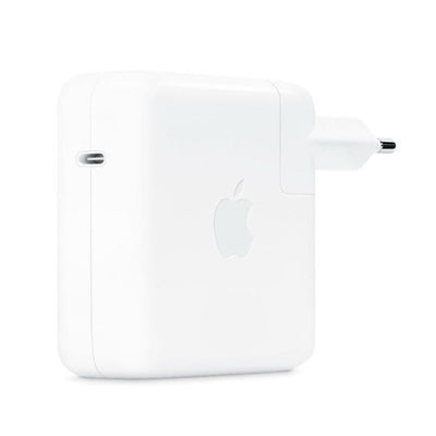 Apple Adaptateur Secteur USB-C 61W (Original) – Charge Rapide MacBook + Prise EU (Blanc)
