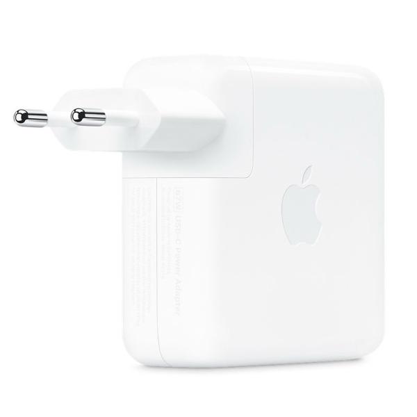 Apple Adaptateur Secteur USB-C 61W (Original) – Charge Rapide MacBook + Prise EU (Blanc)