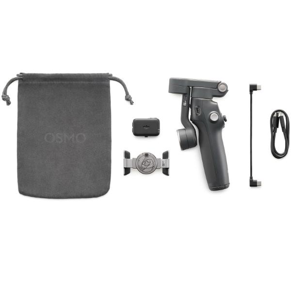 DJI Osmo Mobile 8 – Stabilisateur Gimbal 3 Axes Smartphone + Micro + Trépied + ActiveTrack 7.0
