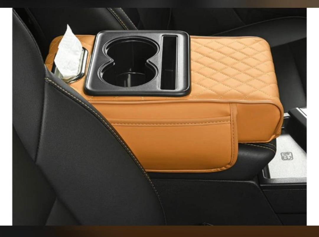 Accoudoir Organisateur de Voiture Multifonction (Porte-Gobelets Intégré)