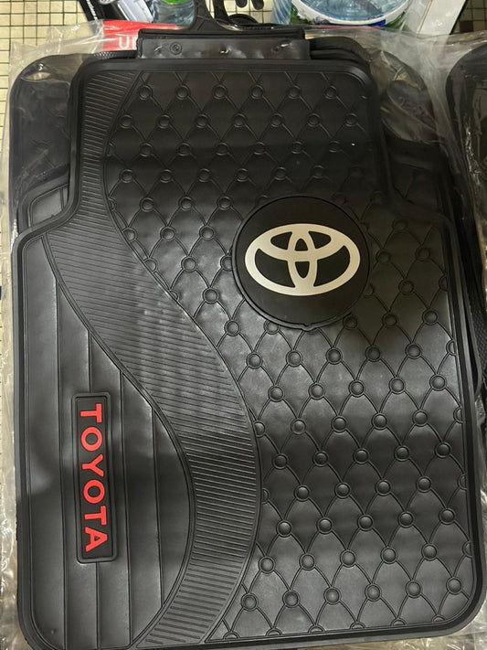 Tapis de sol Toyota "Premium" - Effet matelassé Noir