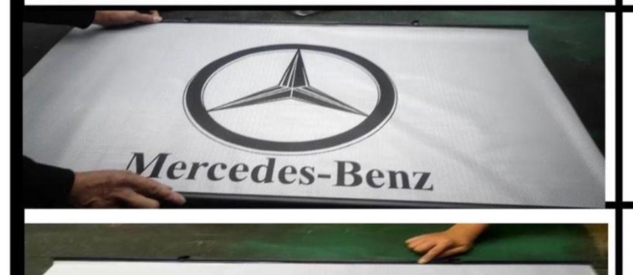 Pare-soleil rétractable automatique – Logo Mercedes-Benz (Protection premium)