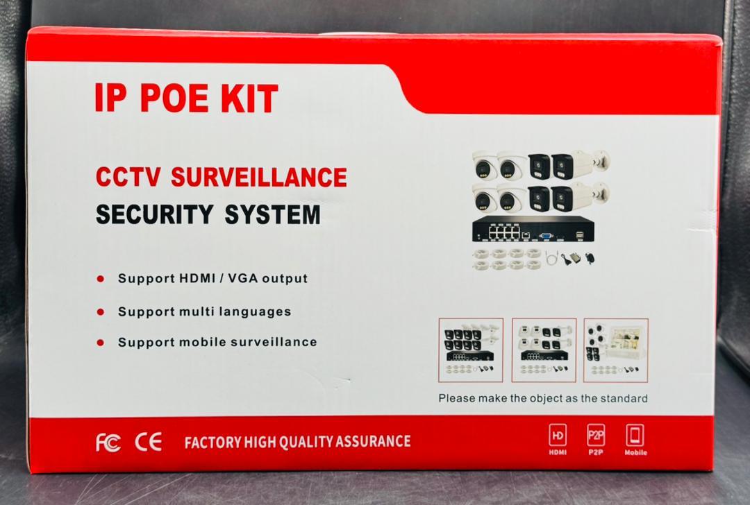 Pack Sécurité 4K Ultra HD 8MP : Kit Vidéosurveillance IP POE (8 Canaux) + Disque Dur 1 To OFFERT
