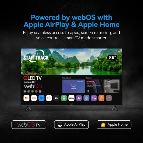 Star Track 85 QLED 4K Smart TV ST-85KQ-AZ2300WEB webOS