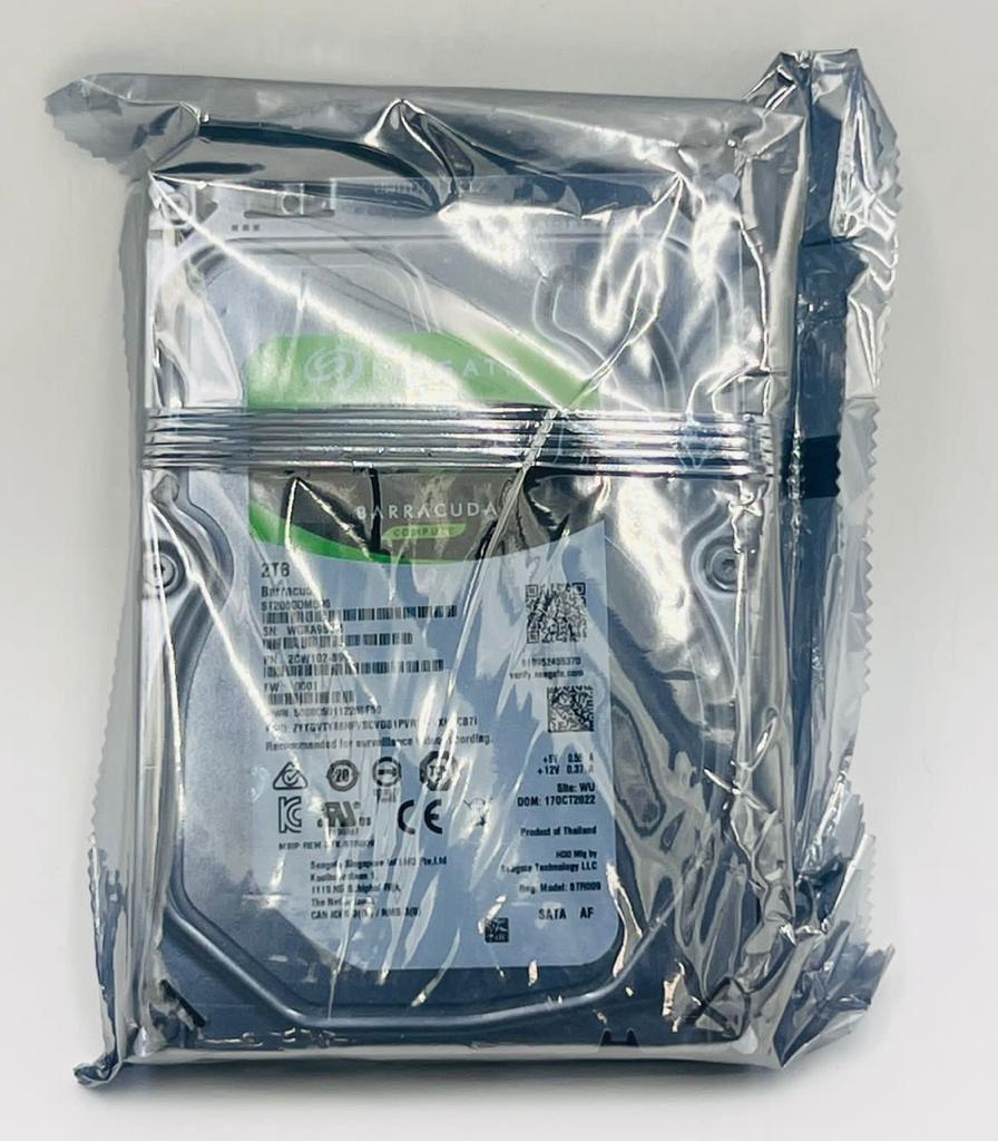 Disque Dur Seagate BarraCuda 2TB SATA 3.5" - HDD Interne 7200 RPM
