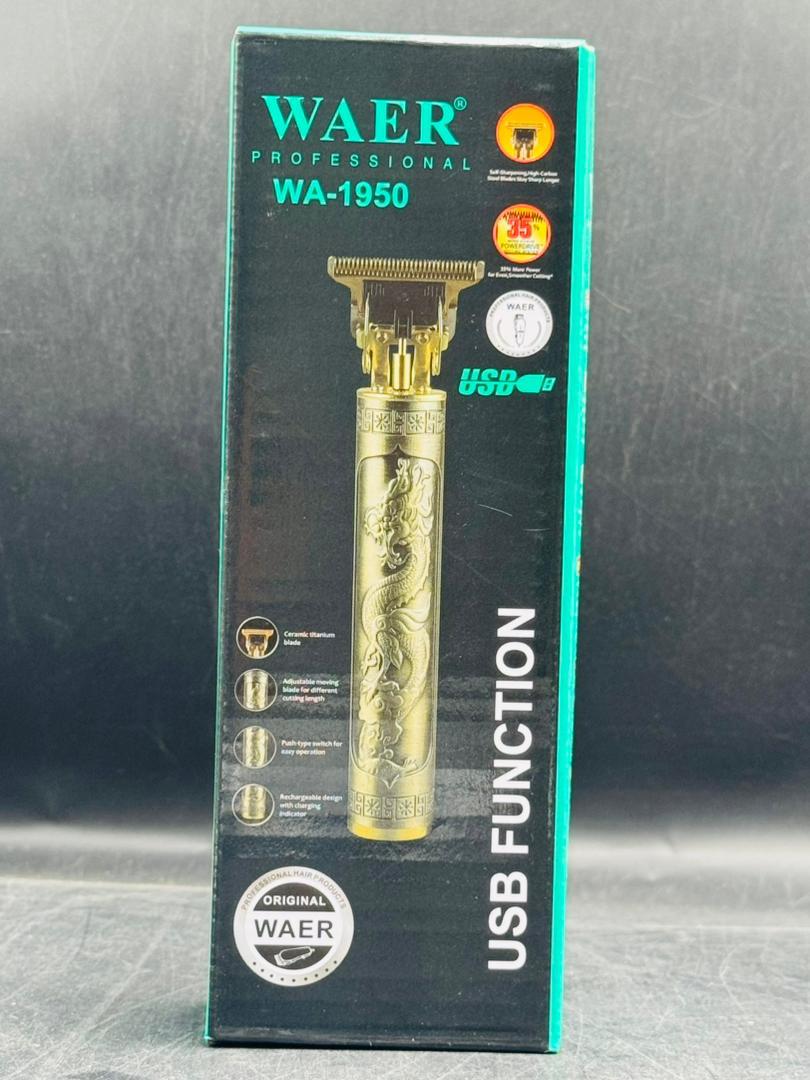 Tondeuse Cheveux Rechargeable WAER Professional WA-1950 - Design Dragon Oré USB