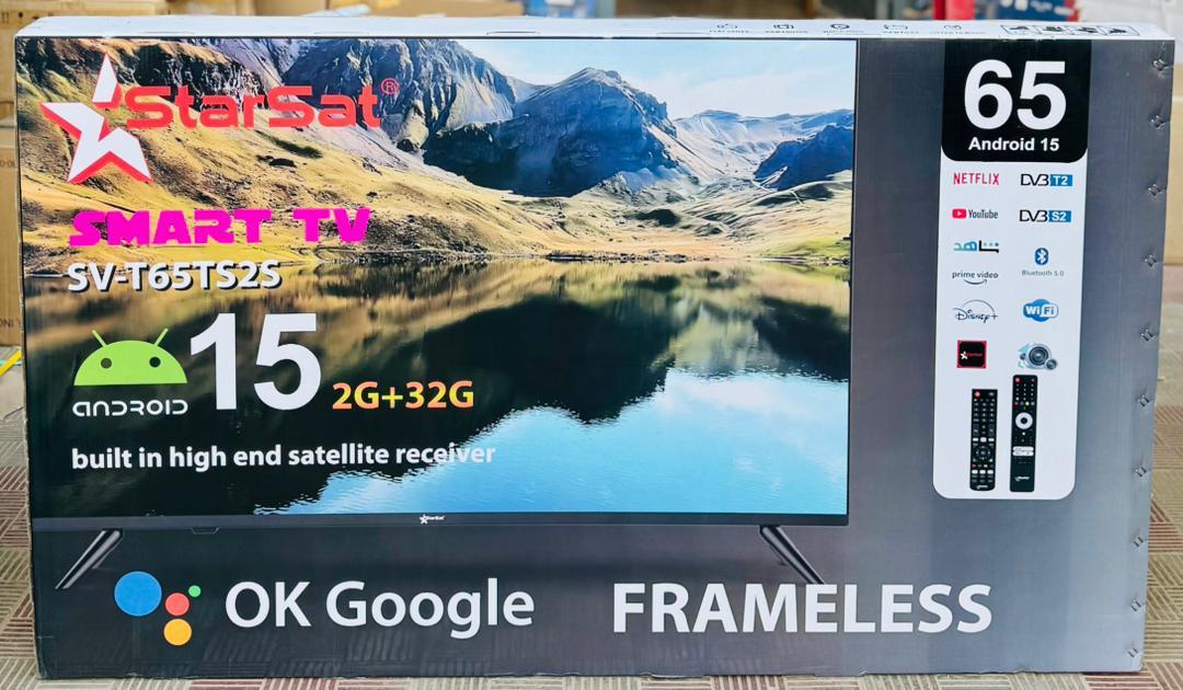 Télévision StarSat Smart TV 65" (165cm) Android 15 - SV-T65TS25