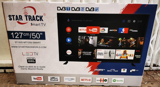 Télévision Star Track Smart TV 50" (127cm) Full HD 1080p - ST-50D-MT1200-SMART
