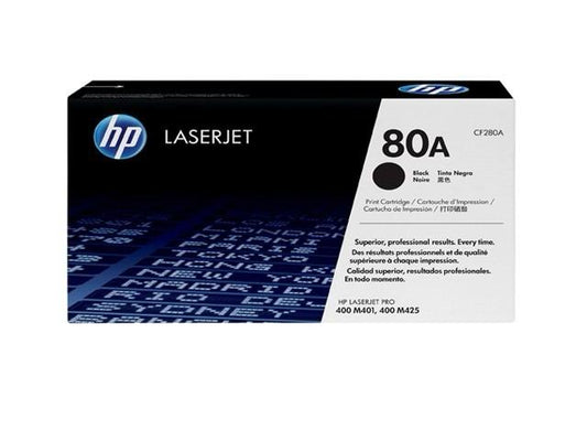 Cartouche Toner HP 80A LaserJet Noir CF280A - LaserJet Pro 400 M401, 400 M425