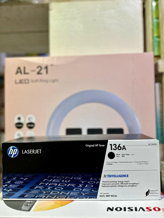 Cartouche Toner HP 136A LaserJet Noir W1360A - M211, MFP M236