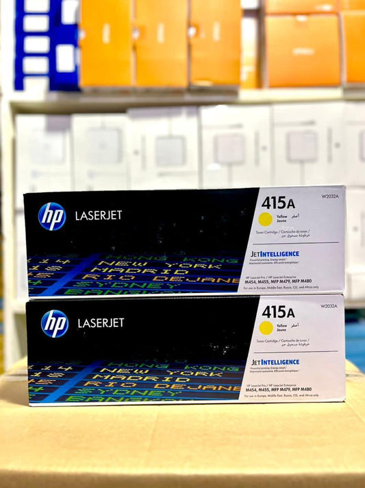 Cartouche Toner HP 415A LaserJet Jaune W2032A - M454, M455, M479, M480