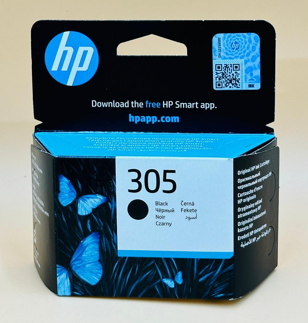 Cartouche d'Encre HP 305 Noir 3YM61AE - DeskJet 2700, 2710, 2720, 4100, Envy 6020, 6030