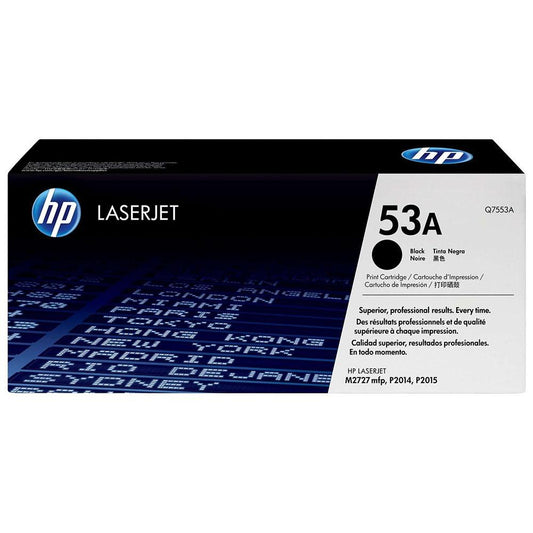 Cartouche Toner HP 53A LaserJet Noir Q7553A - M2727 MFP, P2014, P2015