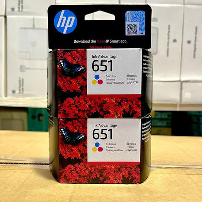 Cartouche d'Encre HP 651 Tri-Colour Ink Advantage - DeskJet 5575, 5645, OfficeJet 202