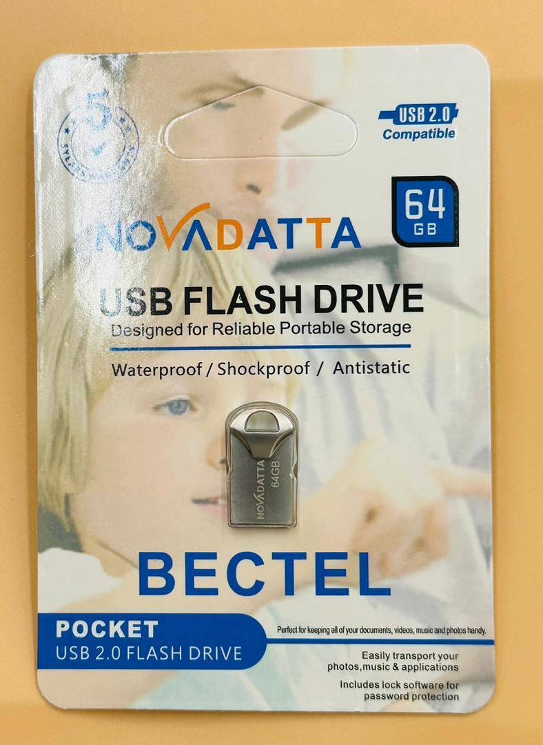 Clé USB NOVADATTA BECTEL Pocket 64GB USB 2.0 - Waterproof Shockproof Antistatic