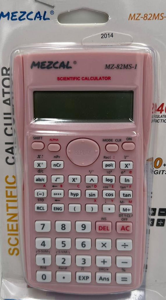 Calculatrice Scientifique Mezcal MZ-82MS-1 – Rose, 401 Fonctions