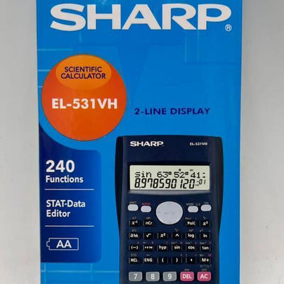 Calculatrice Scientifique Sharp EL-531VH – 240 Fonctions, STAT-Data Editor