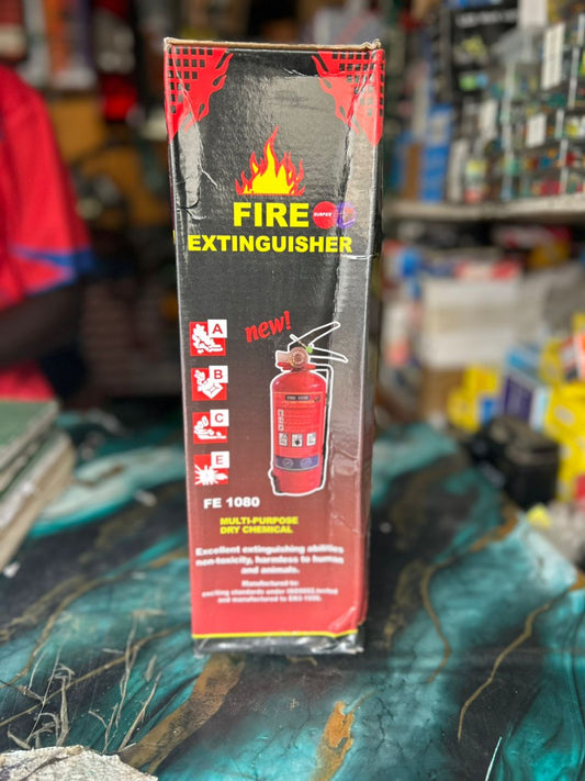 Extincteur Multi-Usage FE1080 – Poudre Chimique Sèche, Classes A B C E