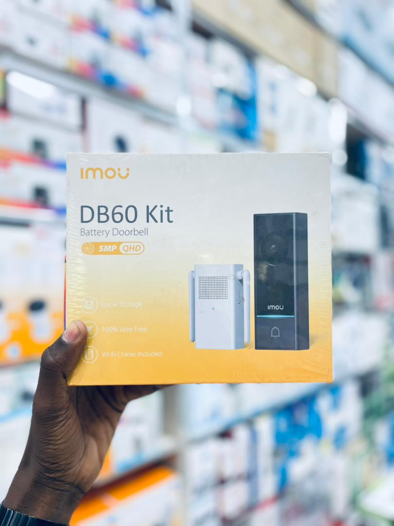 Sonnette Vidéo Connectée IMOU DB60 Kit – Batterie, 5MP QHD, Carillon Inclus, WiFi
