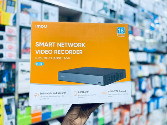 Enregistreur Réseau IMOU N118 – NVR Smart H.265 18 Canaux, Micro & HP Intégrés, HDMI/VGA