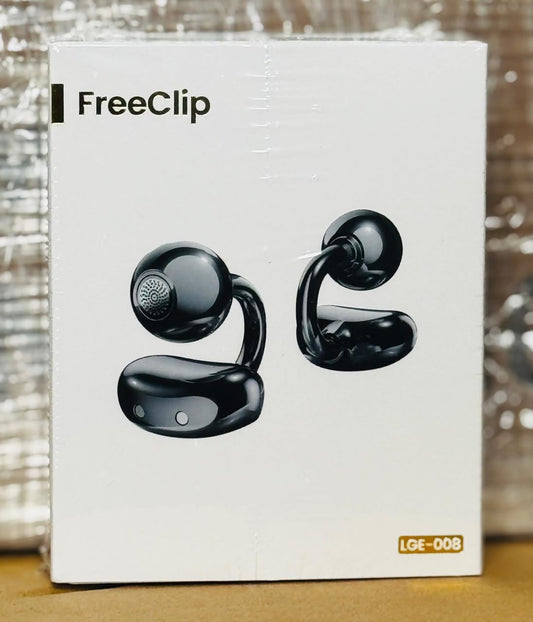 FreeClip LGE-008 écouteurs open-ear clip sphérique premium – Noir brillant