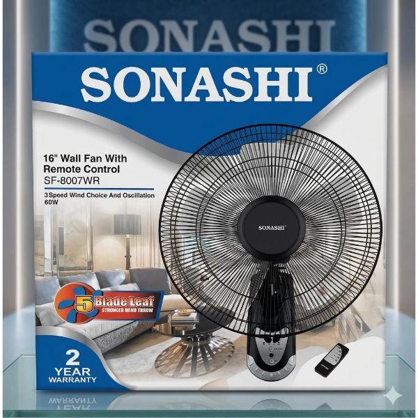 Boite ventilateur mural Sonashi SF-8007WR 16 pouces
