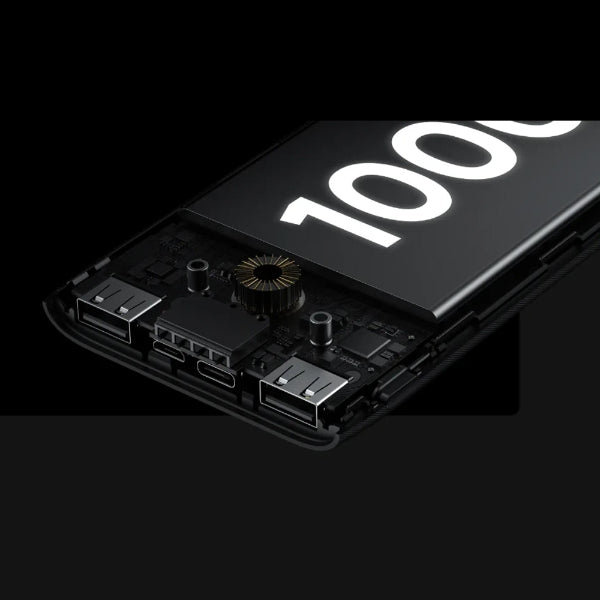 Realme Power Bank 10000 mAh - ports USB-A et USB-C intérieurs