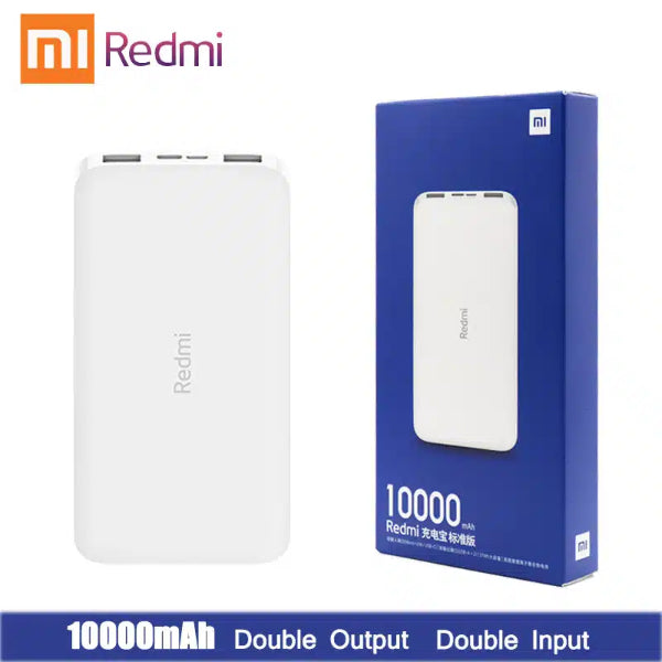 Redmi Power Bank 10000 mAh blanc - vue face