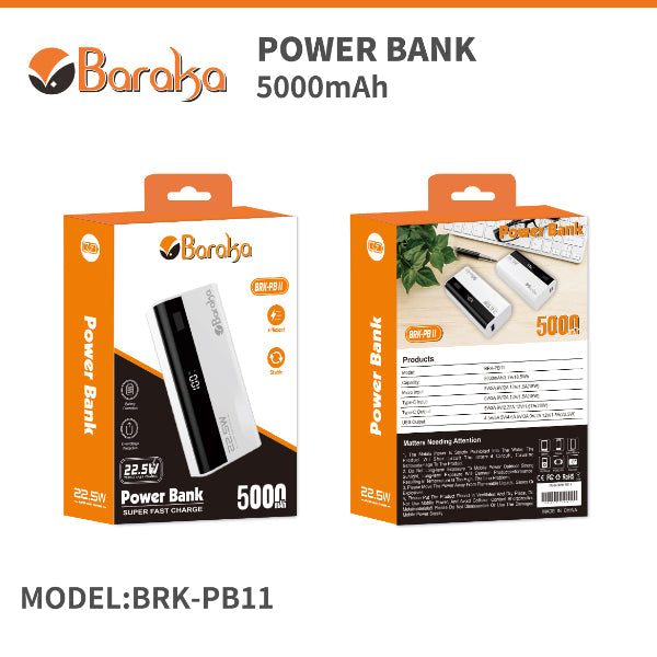 Baraka BRK-PB11 Power Bank 5000 mAh - boîte emballage