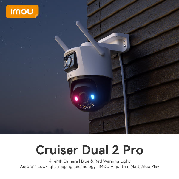 IMOU Cruiser Dual 2 Pro - vue angle double objectif extérieur