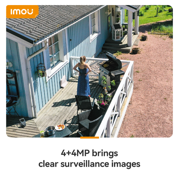 IMOU Cruiser Dual 2 Pro - 4+4MP clear surveillance images