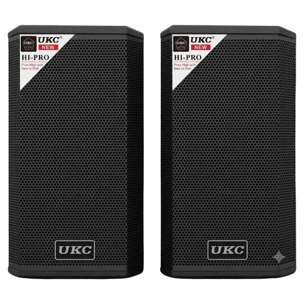 UKC HI-PRO NB-065PRO - vue face et dos connectiques Speakon bornes bi-amp