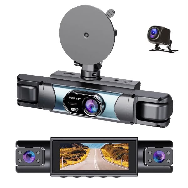 Dashcam 4K 30FPS – 4 Canaux WiFi + Application Mobile