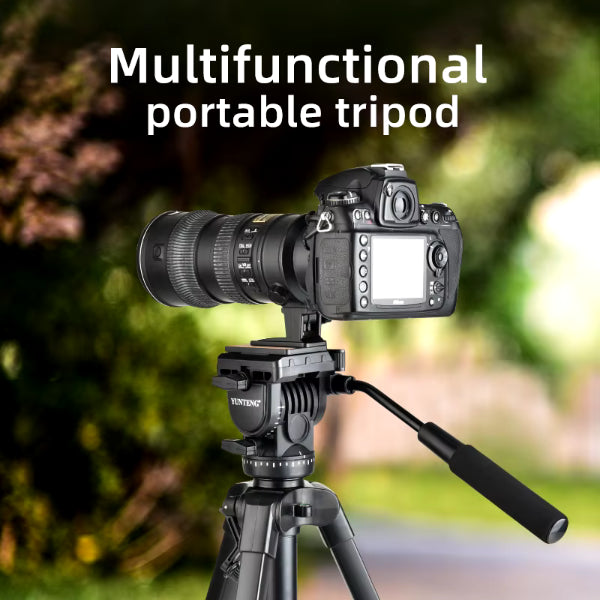 Trépied Yunteng VCT-860 – 168cm Tête Fluide + Clip Smartphone + Housse